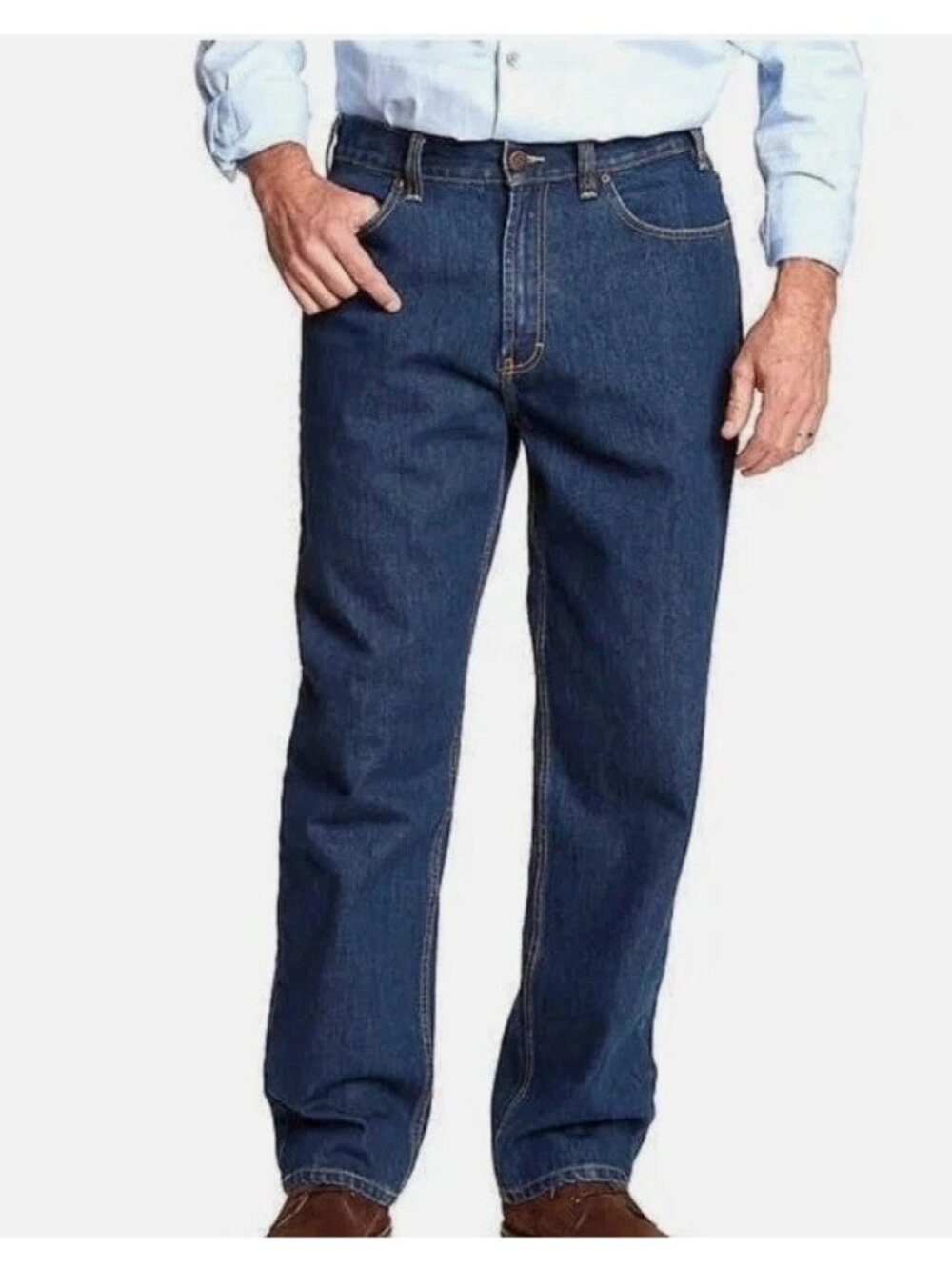 NWT Kirkland Signature Men's 38x30 Blue Relaxed Fit Jeans Denim
